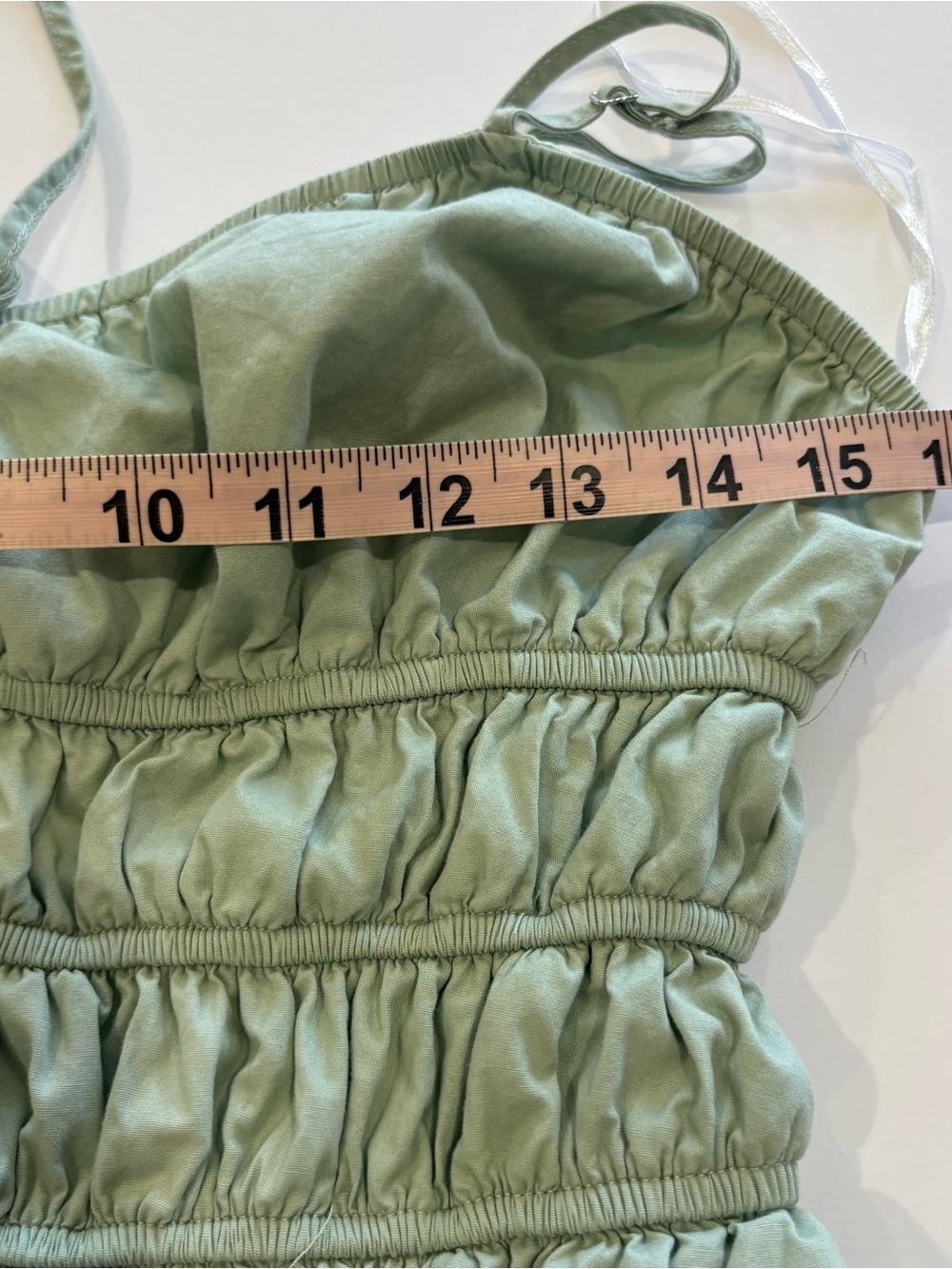 Altar’d State Sage Green Smocked Maxi Dress Size Small Boho Cottagecore - Picture 6 of 8